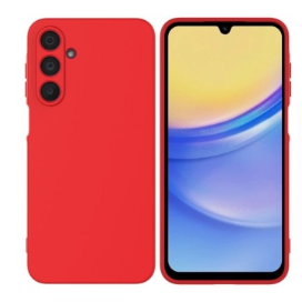 Husa Samsung A15 Spate Silicon Soft Cu Protectie Camera, Rosu