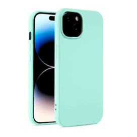 Husa iPhone 14 Pro Max Spate Silicon Soft, Turcoaz