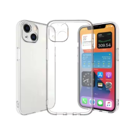 Husa iPhone 14 Silicon Transparent Cu Protectie Camera