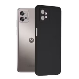 Husa Motorola G32 Spate Silicon Soft Cu Protectie Camera, Negru