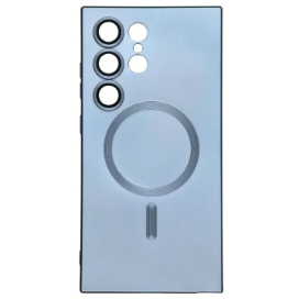 Husa Samsung S23 Ultra Magsafe Protectie Din Sticla Pentru Camere, Albastru