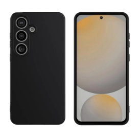 Husa Spate Silicon Soft Samsung S24 Plus Cu Protectie Camera, Negru