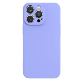 Husa iPhone 13 Pro Spate Silicon Soft Cu Protectie Camera, Lila