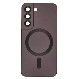 Husa Samsung S21 FE Magsafe Protectie Din Sticla Pentru Camere, Visiniu