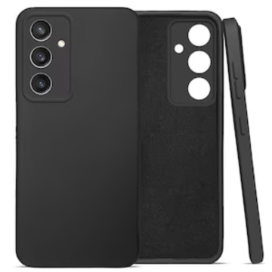 Husa Samsung S23 FE Spate Silicon Soft Cu Protectie Camera, Negru