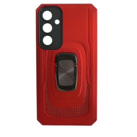 Husa Samsung A35 5G Hybrid Armor, Antisoc Cu Protectie Camera, Rosu