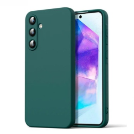 Husa Samsung A35 5G Spate Silicon Soft Cu Protectie Camera, Verde