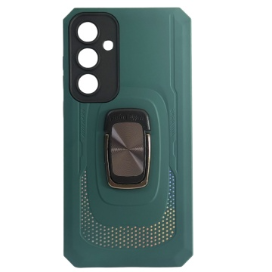 Husa Samsung A35 5G Hybrid Armor, Antisoc Cu Protectie Camera, Verde