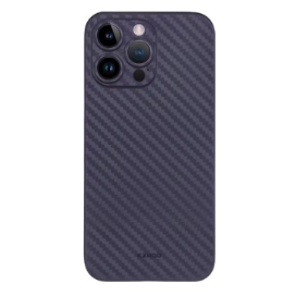 Husa iPhone 14 Pro Spate Carbon Kzdoo, Mov