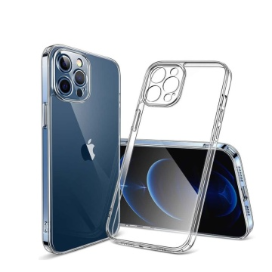 Husa iPhone 13 Pro Max Silicon Transparent Cu Protectie Camera