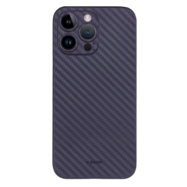Husa iPhone 15 Pro Spate Carbon Kzdoo, Mov