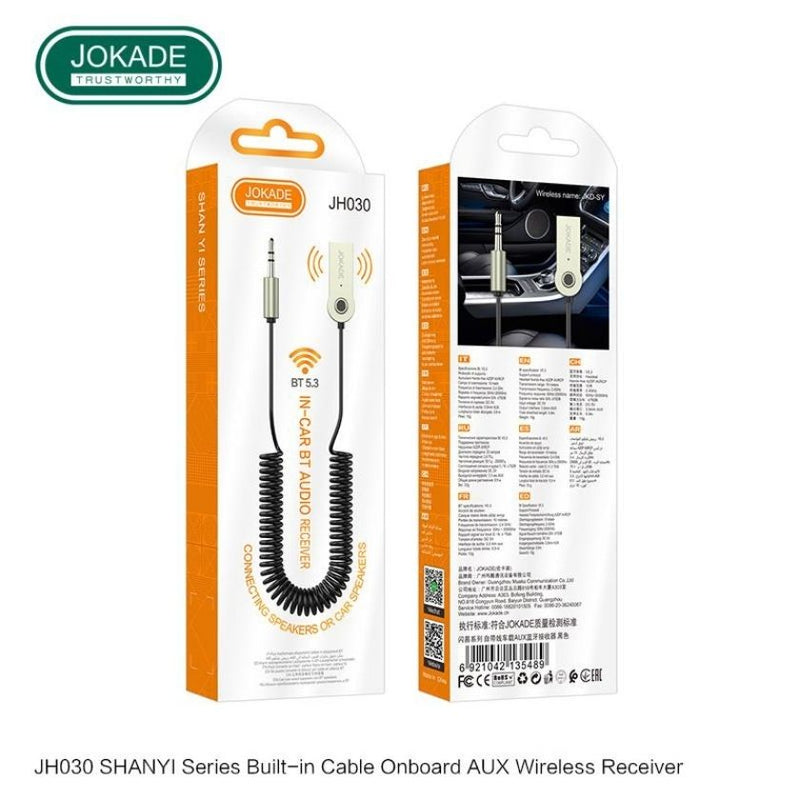 Adaptor Audio Wireless Jokade JH030 – Receptor și Cablu