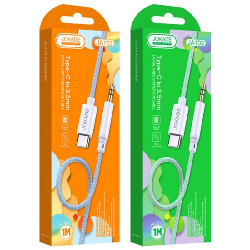 Cablu Jack Type-c Jokade JA103, 1M, Verde