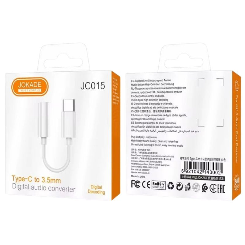 Cablu Auxiliar Jokade JC015 pentru Casti Type-C