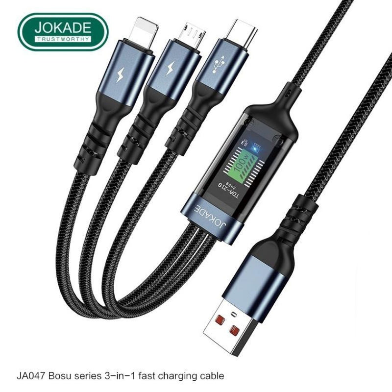 Cablu USB 3-in-1 Jokade  JA047 1.2M