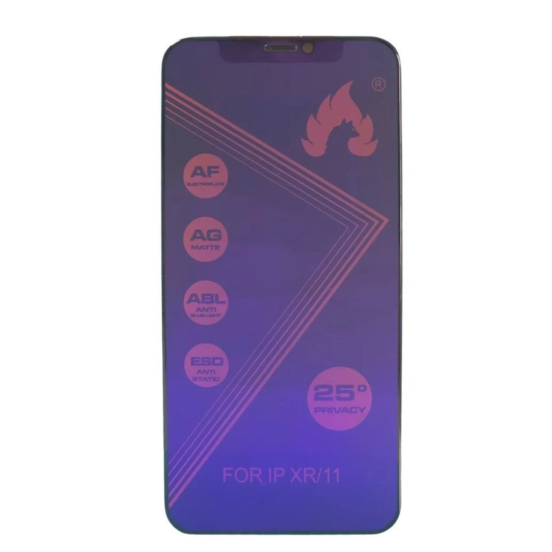Folie Sticla Privacy Fire Wolf iPhone 13/13 Pro/14