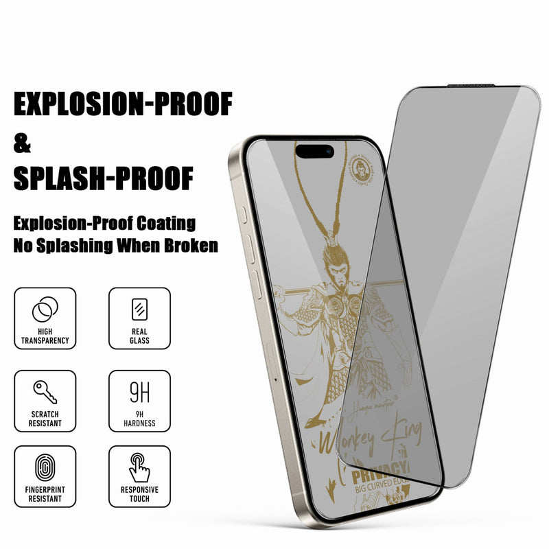 Folie Sticla iPhone 12 Pro Max Privacy Mankey King