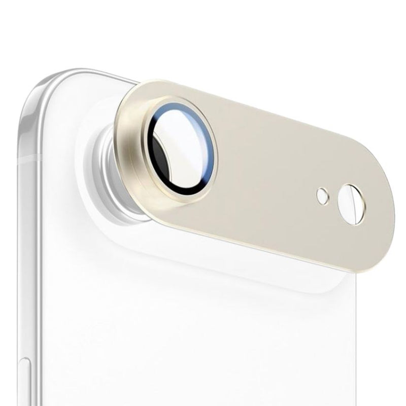 Folie iPhone 17 Air Protectie Camera Metalica, Auriu