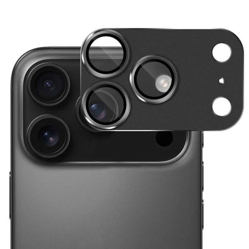 Folie iPhone 17 Pro Max Protectie Camera Metalica,Negru