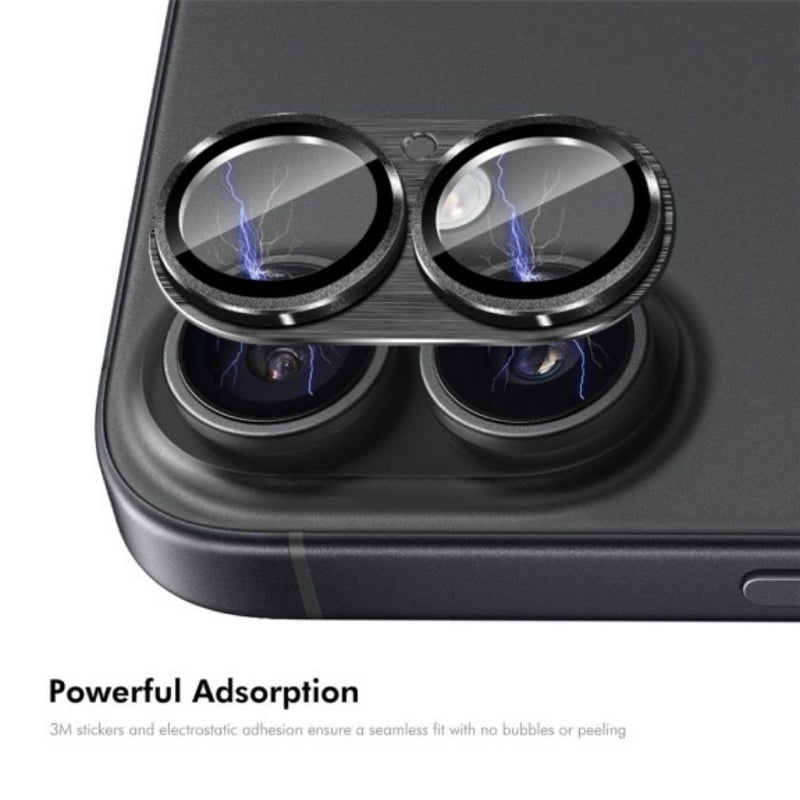 Folie iPhone 17 Protectie Camera Metalica,Albastru