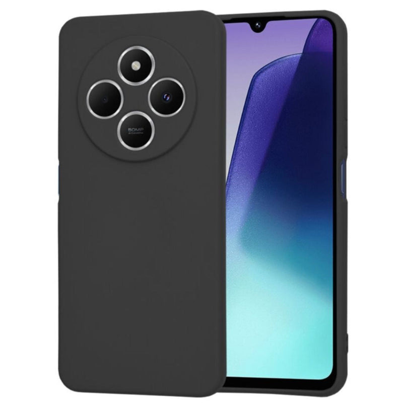 Husa Redmi 14C Spate Silicon Soft Cu Protectie Camera, Negru