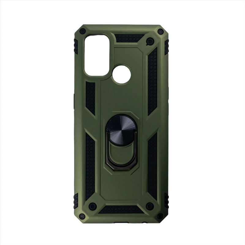 Husa Samsung A53/A53S/A32 4G E Hybrid Armor, Antisoc Cu Inel, Protectie Camera, Verde