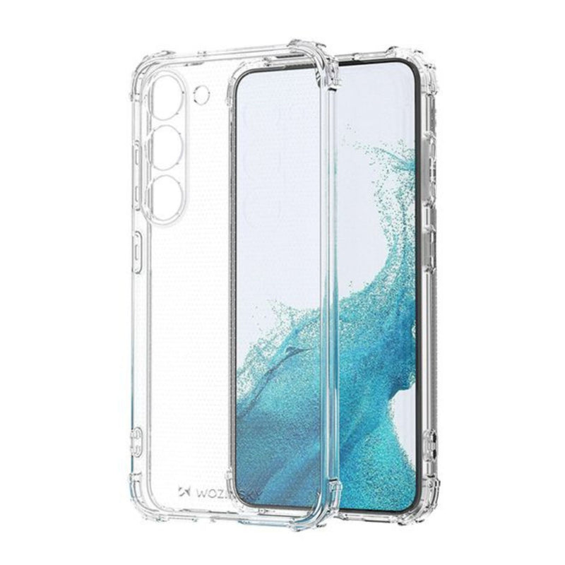 Husa Samsung S23 Plus Spate Silicon Transparent Cu Protectie Camera, Antisoc