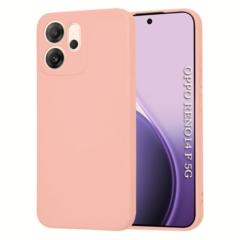 Husa Silicon Soft Oppo Reno 14F, Roz Pal