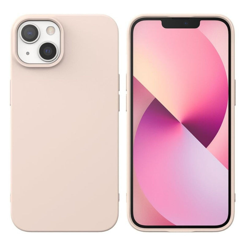 Husa Spate iPhone 14 Pro Silicon Soft, Roz Pudra