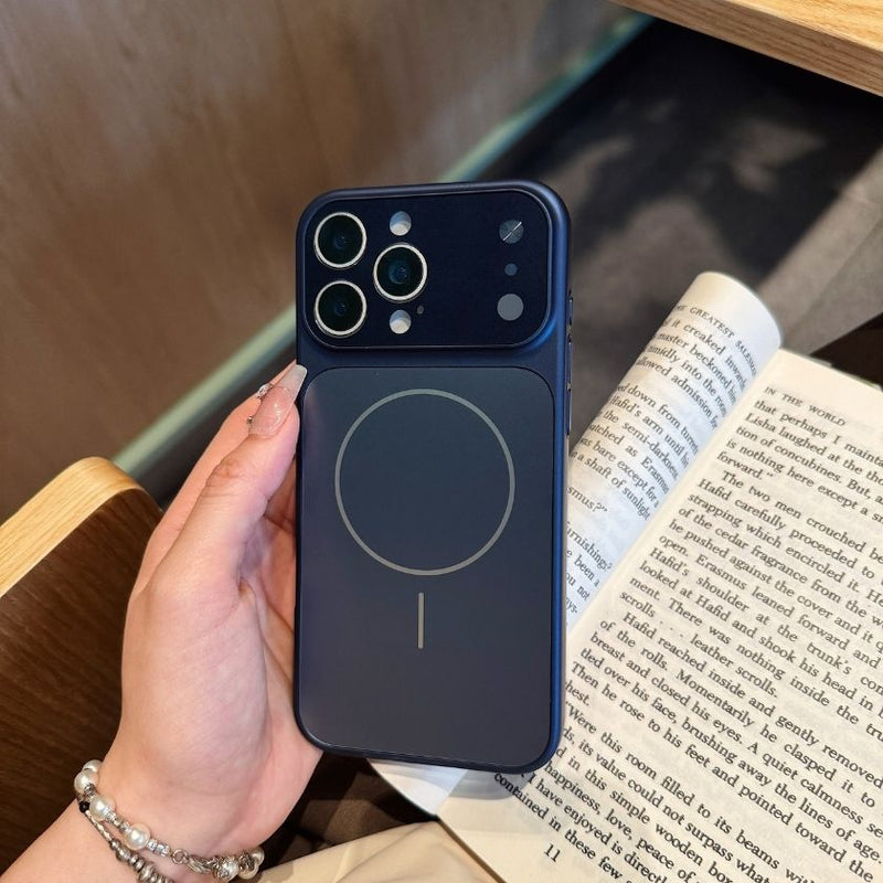 Husa iPhone 17 Pro Magsafe Cu Protectie Camera, Albastru