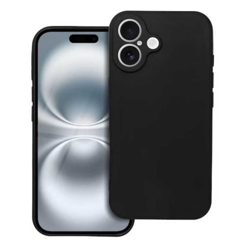 Husa iPhone 16 Spate Silicon Soft Cu Protectie Camera, Negru