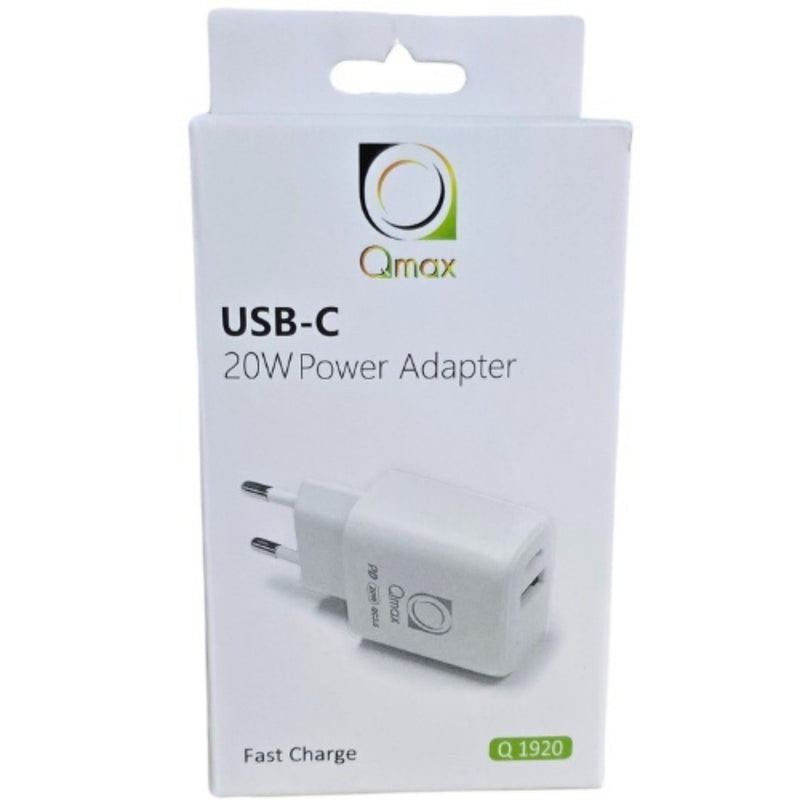 Incarcator Priza Qmax 20W, Alb, Type-c, Usb