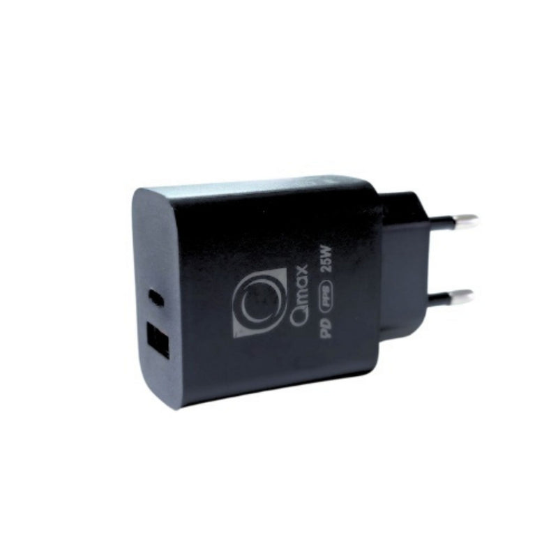 Incarcator Priza Qmax 25W, Negru, Type-c, Usb
