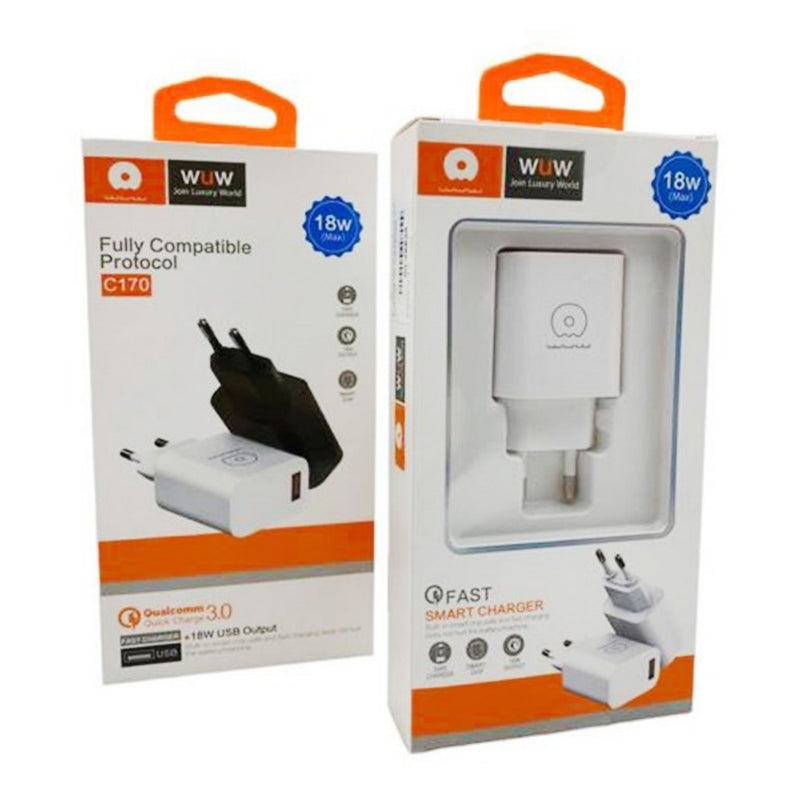 Incarcator Priza WUW C170, 18W, Alb