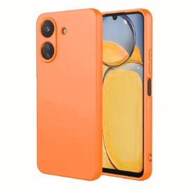 Husa Redmi 13C 4G Spate Silicon Soft Cu Protectie Camera, Portocaliu
