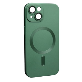 Husa Magsafe iPhone 14, Protectie Din Sticla Pentru Camere, Verde