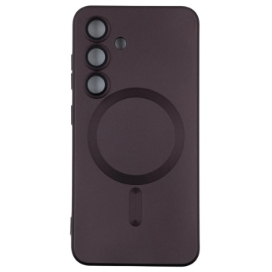 Husa Magsafe Samsung S23, Protectie Din Sticla Pentru Camere, Visiniu