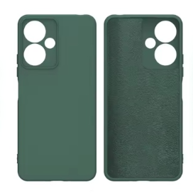 Husa Redmi 13C 5G Spate Silicon Soft Cu Protectie Camera, Verde Inchis