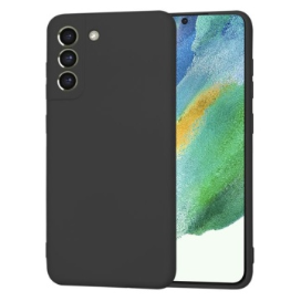 Husa Spate Silicon Soft Samsung S21 Plus Cu Protectie Camera, Negru