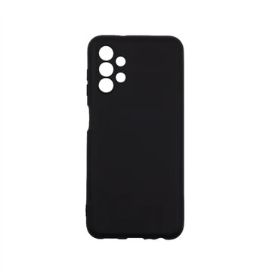 Husa Spate Silicon Samsung A13 4G Cu Protectie Camera, Soft, Negru Matt