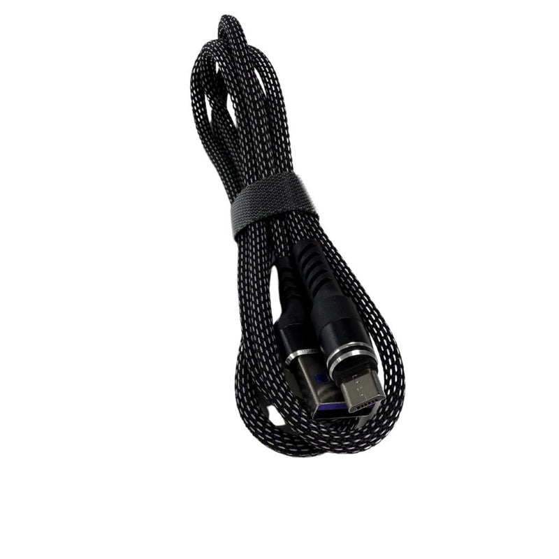 Cablu USB la Micro USB Textil 1M, Negru