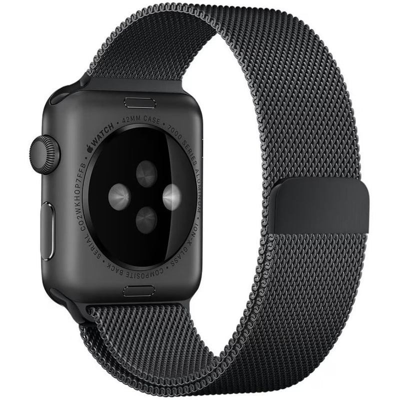 Curea Apple Watch 38/40/41 mm Metalica Milanese, Gri Inchis