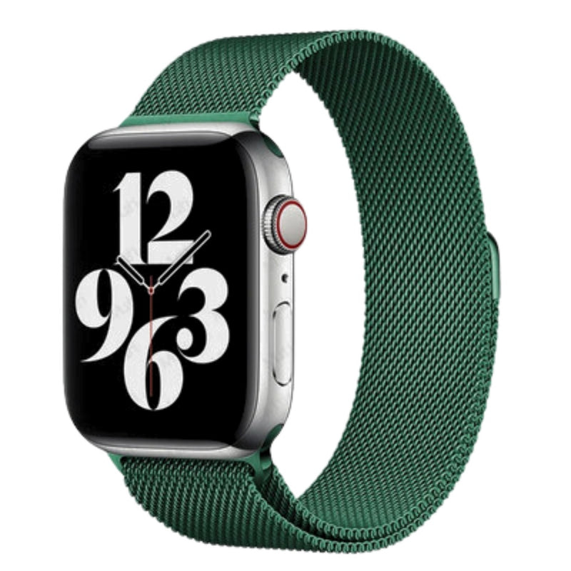 Curea Apple Watch38/40/41mm Metalica Milanese, Verde
