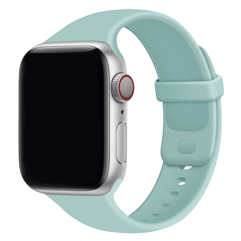 Curea Ceas Silicon Apple Watch 38/40/41 mm, Verde Pal