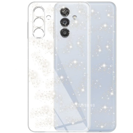 Husa Samsung A13 5G Silicon Transparent Cu Sclipici, Protectie Camera