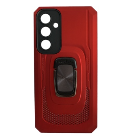 Husa Samsung A55 5G Hybrid Armor, Antisoc Cu Protectie Camera, Rosu