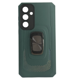 Husa Samsung A55 5G Hybrid Armor, Antisoc Cu Protectie Camera, Verde