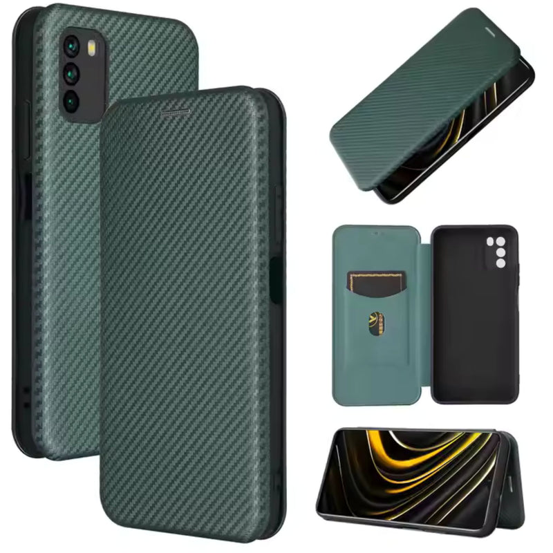 Husa Carbon Carte Samsung S24, Verde