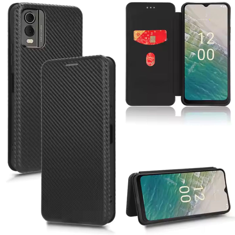 Husa Carbon Carte Samsung S24, Negru