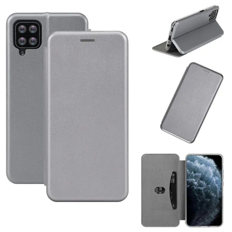 Husa Carte Oppo A38, Gri